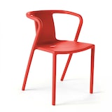 thumbnail of Set van 4 rode plastic stoelen