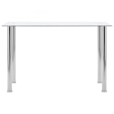 thumbnail of vidaXL Esstisch Transparent 120 x 60 x 75 cm Hartglas
