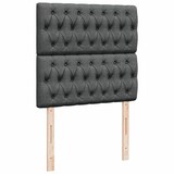 thumbnail of vidaXL Boxspringbett mit Matratze Dunkelgrau 80x200 cm Stoff
