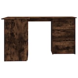 thumbnail of Scrivania Ad Angolo Rovere Fumo 145x100x76 Cm Legno Multistrato scrivania ufficio moderna economica