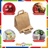 thumbnail of DayBays 25 Stk. Papiertüten 26+17x25 cm Braun mit Flachhenkel