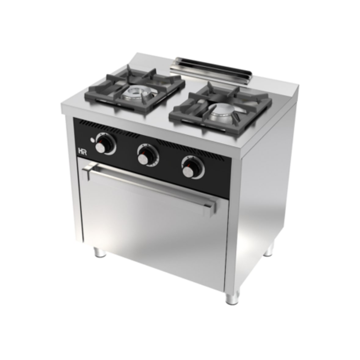 Cocina Industrial Gas 2 Fuegos Con Horno C2F600H de HR Fainca