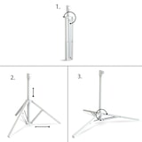 thumbnail of Pie 3 patas plegable para sombrilla - 79x69x57 cm