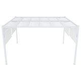 thumbnail of Gazebo Pergola 3x4 M Pergolato Tetto Scorrevole Telo Bianco Impermeabile Retrattile Richiudibile Struttura Bianca Acciaio Giardino Terrazzo Piscina