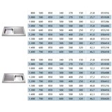 thumbnail of Fregadero con puertas correderas o abatibles de una cubeta a la izquierda