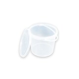 thumbnail of Eimer Deckel lebensmittelecht 3,3 L Liter leer farblos Henkel Kunststoff Set 20 Stück