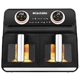 thumbnail of tectake Airfryer Samurai, 2 kookruimtes, 7 programma's, 2400W - zwart - 405249