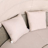 thumbnail of CASARIA® Polyrattan Sonneninsel Sonnenliege mit Faltbarem Dach Beige Grau