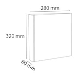 thumbnail of Exacompta - Réf. 200802H - Carton de 10 classeurs à Levier A4 personnalisables - Dos 80mm - Mécanique 75mm - 32 x 28 x 8 cm - Blanc