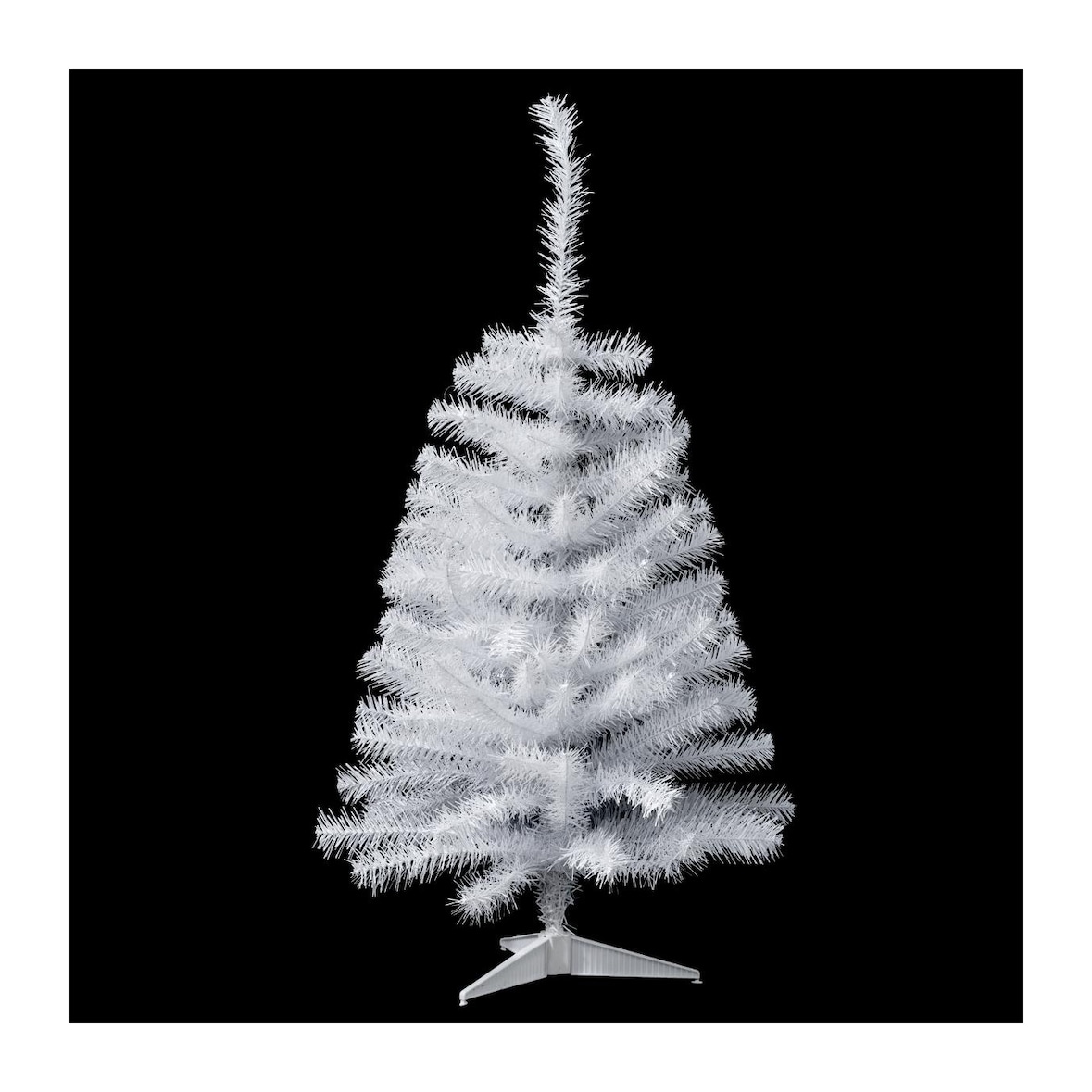 Fééric lights and christmas - Künstlicher Weihnachtsbaum, Weiß, 100 cm, aus PVC