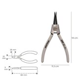 thumbnail of WOLFPACK - Alicates Arandelas Exteriores Recto 175mm. Acero Din 5254