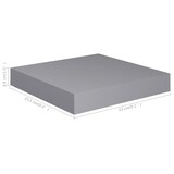 thumbnail of vidaXL Schweberegale 4 Stk. Grau 23x23,5x3,8 cm MDF