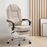 thumbnail of Silla de oficina de tela Castle Crema