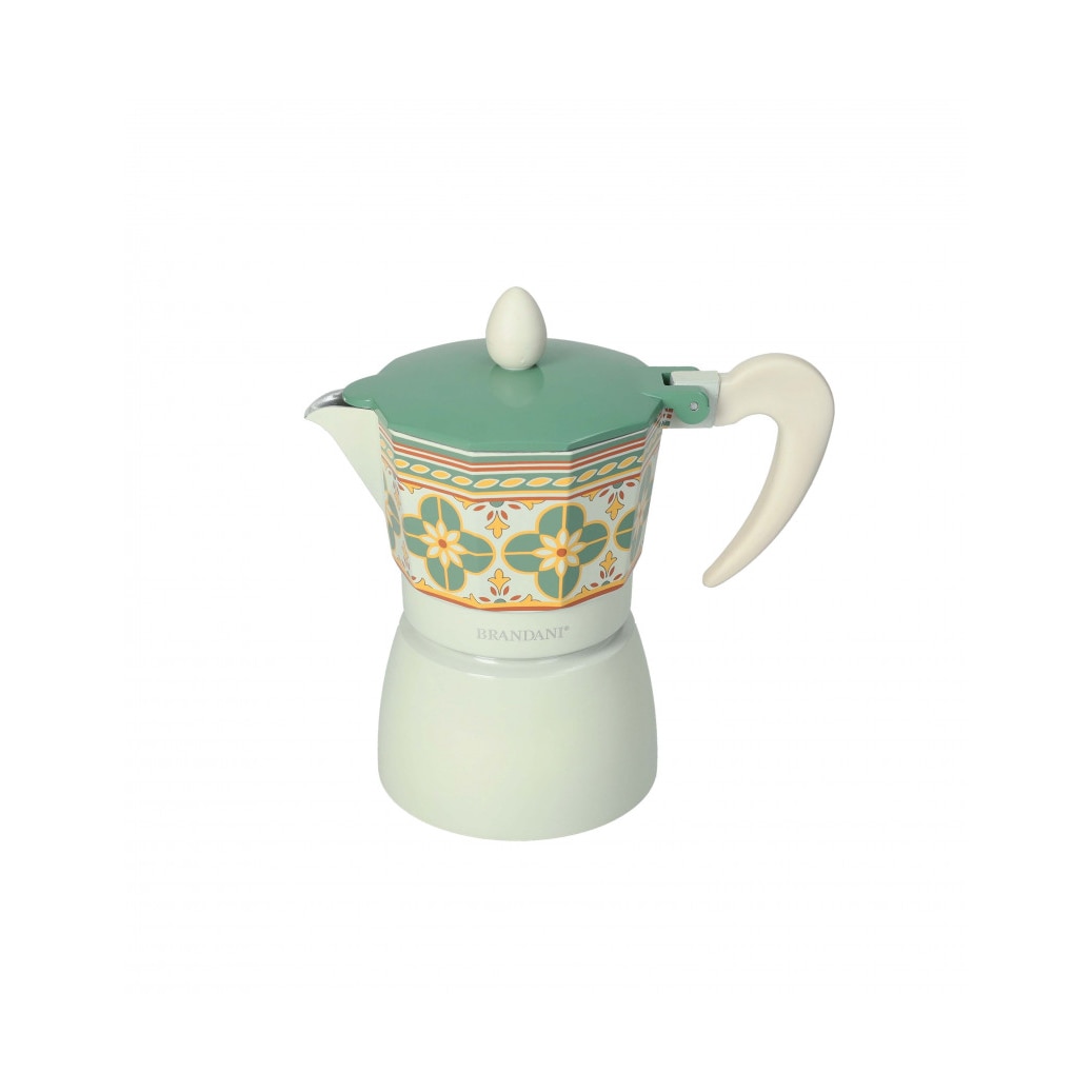 Le cementine infiore 3-Tassen-Aluminium-Kaffeemaschine