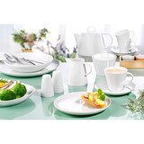 thumbnail of Servierplatte SOLEA, rund, flach, Durchm. 30 cm, von Caterado. Aus weißem Porzellan. Auch als Pizzateller geeignet (bis ca. 26 cm).