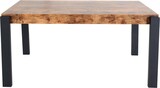 thumbnail of Décoshop26 - Esstisch im Industriedesign 140 x 80 cm MDF dunkle Eiche und Metall 04_0008561