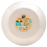 thumbnail of Pronappe 79218I 25x 20 runde Pappteller, 23 cm - Grau