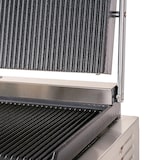 thumbnail of Romux® Piastra Panini Elettrica da 30 cm Singola da Banco in Acciaio Inox con Doppia Superficie Rigata in Ghisa | Grill a Contatto 300° - 1800 W