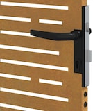 thumbnail of Puerta de jardín acero corten diseño cuadrado 85x150 cm