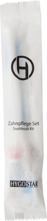thumbnail of 4x125 Set aus Zahnbürste und Zahncreme weiß 14,5x1 cm