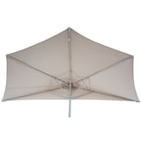 thumbnail of Décoshop26 - Sombrilla semicircular para balcón o terraza poliéster/aluminio UV 50+ 3 kg 270 cm de luz color crema sin soporte 04_0003850