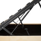 thumbnail of tectake Gestoffeerd bed met LED-strips & opbergruimte - beige, 180 x 200 cm - 405978