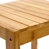 thumbnail of Relaxdays Bambushocker, HxBxT:40x28x32cm, aus Holz, universell & dekorativ, Beistelltisch/Blumenhocker, natur