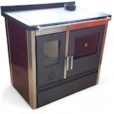 thumbnail of Stufa Cucina riscaldamento a Legna piano cottura in ghisa con Forno Struttura in acciaio Exclusive Inox