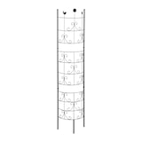 thumbnail of Relaxdays Rankgitter Metall, halbrund, zum Stecken, Rankhilfe für Kletterpflanzen, Spalier Garten, 180 cm hoch, schwarz