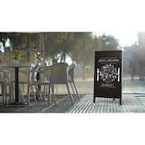 thumbnail of ALLboards Chevalet stop-trottoir étanche noir avec une surface à craie – 78×44 cm – support publicitaire