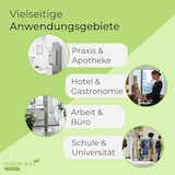 thumbnail of Medi-Inn Hygienetower Desinfektionssäule Edelstahl mit Desinfektionsspender und Tropfschale