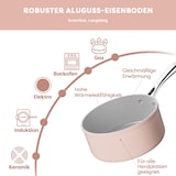 thumbnail of CIARRA Beyond Conjunto de Panelas 2 Peças - Frigideira 26 cm + Panela de Leite 20 cm Cerâmica Rosa VMFPP2620