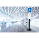 thumbnail of METRO Professional Desinfektionsmittelspender, Aluminium, 36 x 36 x 173 cm, 1300 ml, freistehend, weiß / schwarz