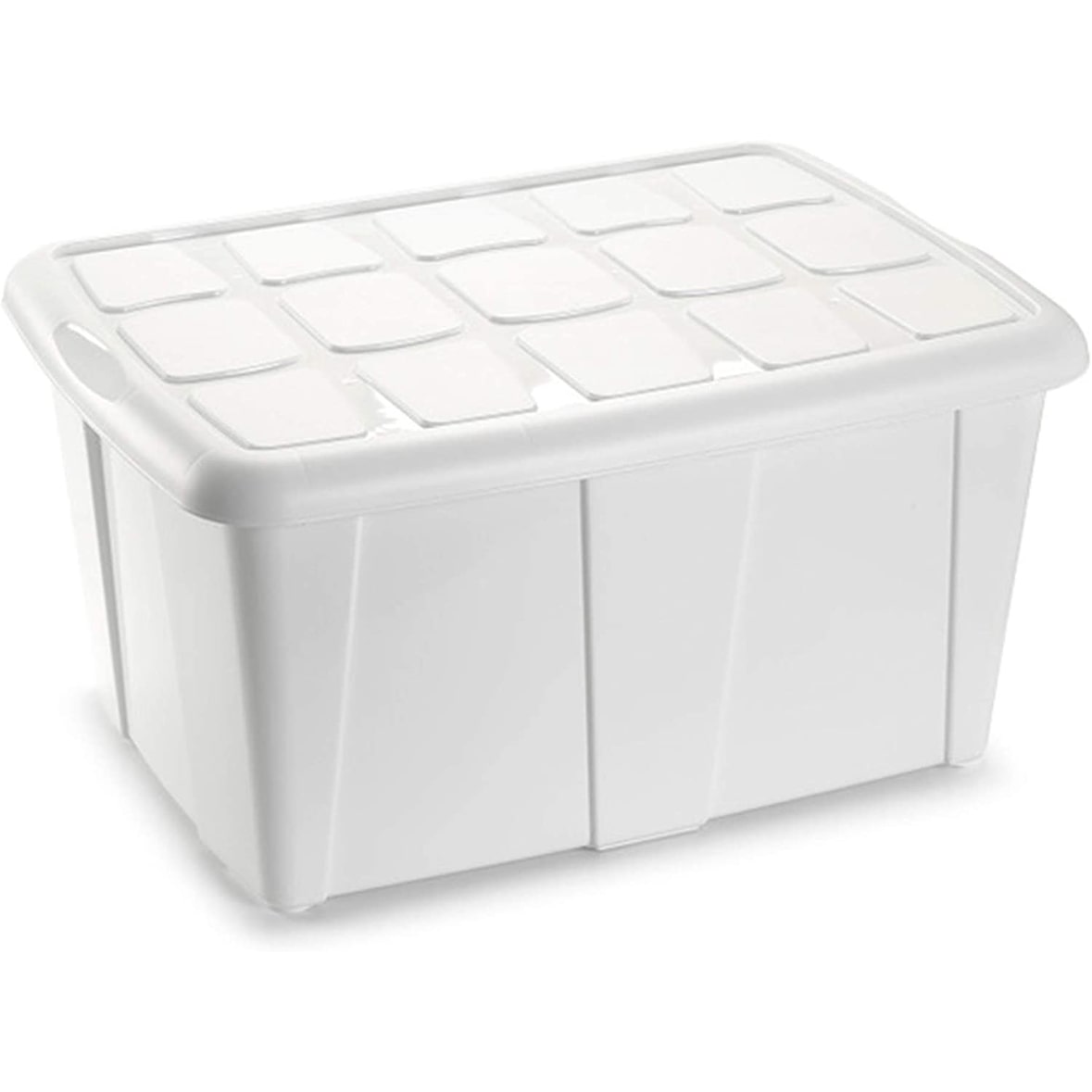 Caja de almacenamiento, Blanco, 60 litros, sin ruedas PLASTIC FORTE
