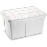 thumbnail of Caja de almacenamiento, Blanco, 60 litros, sin ruedas PLASTIC FORTE