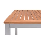 thumbnail of METRO PROFESSIONAL Tavolo da esterno Lynx, alluminio/eucalipto, 137 x 90 cm, rettangolare, argento