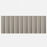 thumbnail of Panel decorativo de PVC efecto lama de madera, juego de 10 piezas, 120x30 cm, revestimiento de pared roble