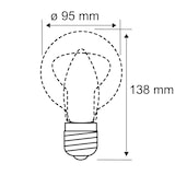 thumbnail of Paulmann 1879 LED Globe E27 230V 450lm 6W 1700K dimmbar Gold 28521