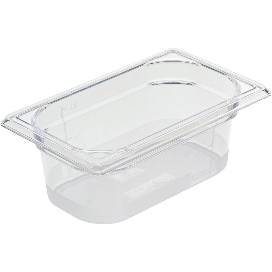 Bac gastronorme Copolyester Cristal+ plein sans anse GN 1/4 profondeur 100 mm - Bourgeat