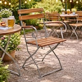 thumbnail of Biergarten Klappstuhl Klappsessel Gartenstuhl Armlehne Akazienholz