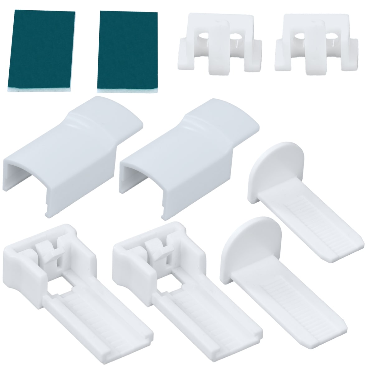 Ersatzteil Zubehör Set Klemmfix für Duo Doppelrollo und Plissee Klemmträger Set für Plissee