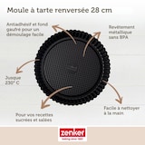 thumbnail of Moule à tarte renversée 30 cm Zenker Black Metallic