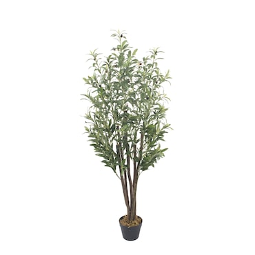 Bonerva | Olivo Nature 150 cm Altura | Planta artificial con Tronco natural | Ideal para decorar interiores: hogares, negocios y hoteles