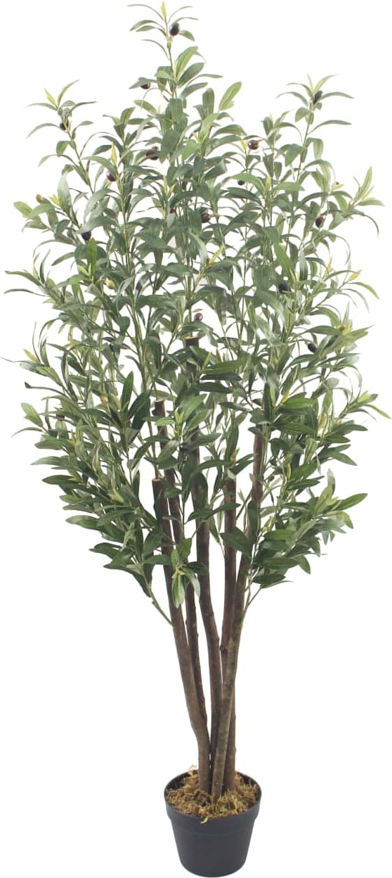 Bonerva | Olivo Nature 150 cm Altura | Planta artificial con Tronco natural | Ideal para decorar interiores: hogares, negocios y hoteles