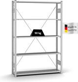 thumbnail of PROREGAL Profi-Lagerregal Stecksystem | Grundregal/Grundfeld | HxBxT 200x130x30cm | Fachlast 90kg | Verzinkt