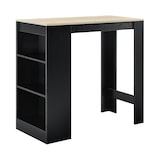 thumbnail of Helloshop26 - Table de bar avec rangement bistro haut avec 3 étagères 110 cm noir et chêne 03_0006191