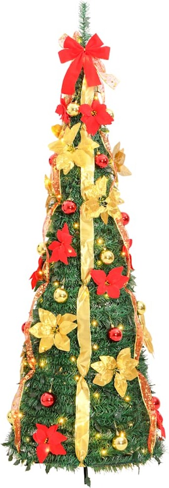vidaXL Pop-Up-Weihnachtsbaum Künstlich 50 LEDs Grün 120cm