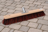 thumbnail of Hochwertiger Straßenbesen 100cm Breit Arenga-Mix-Borsten mit Metall-Stielhalter ohne Stiel Besen für draussen Gartenbesen Kehrbesen