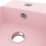thumbnail of vidaXL Badezimmer-Waschbecken mit Überlauf Keramik Matt Rosa