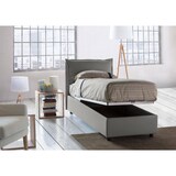 thumbnail of Dmora Letto singolo Zusanne, Letto contenitore con rivestimento in tessuto, 100% Made in Italy, adatto per materasso Cm 90x190, Grigio